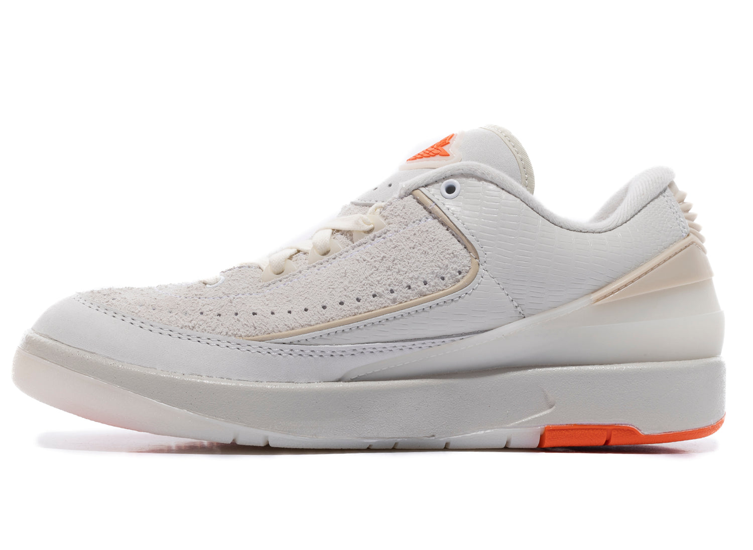 Air Jordan 2 Retro Low SP in White / Sail / Light Bone / Bright Marathon - view 3