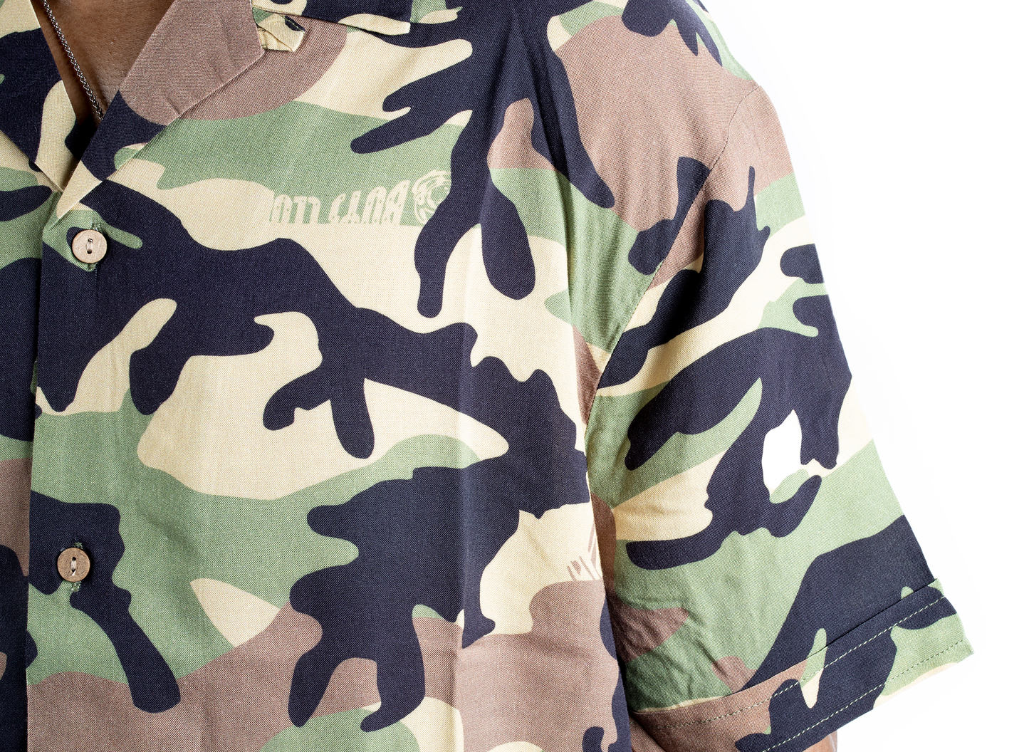 BBC Fatigue Woven S/S Shirt in Cocoon / Camo