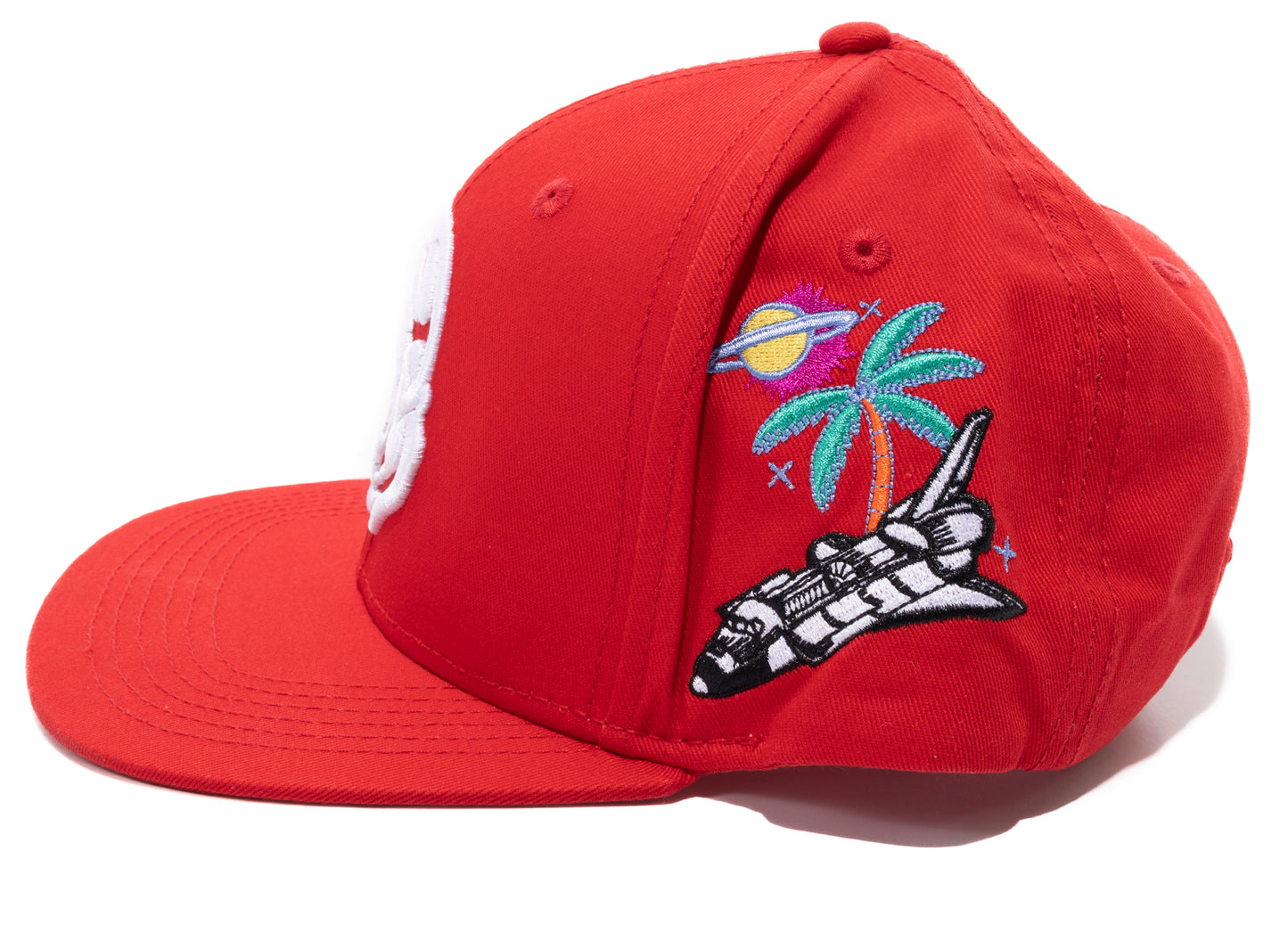 BBC Parasio Snapback Hat in Red - view 3