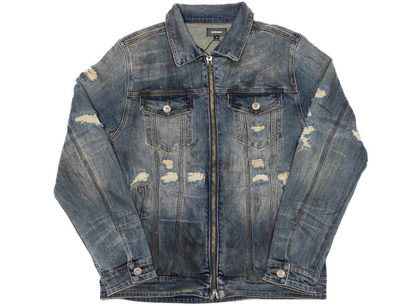 BLUECARATS Lagerfield Denim Jacket in Aged Indigo