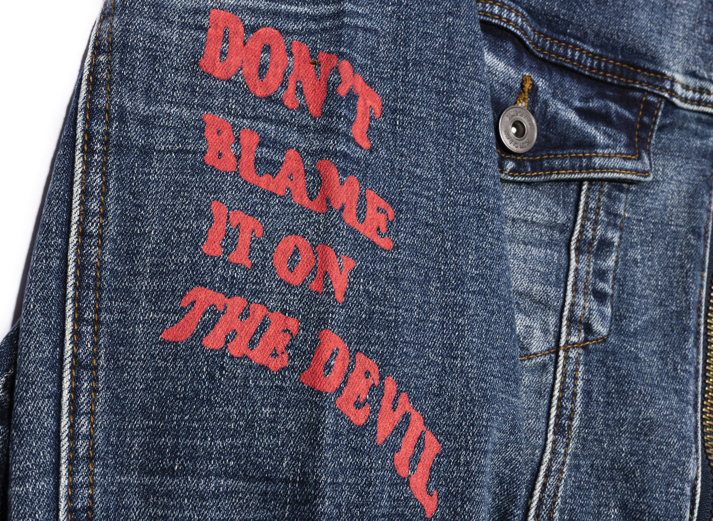 BLUECARATS The D'Evils Denim Jacket in Vintage Indigo