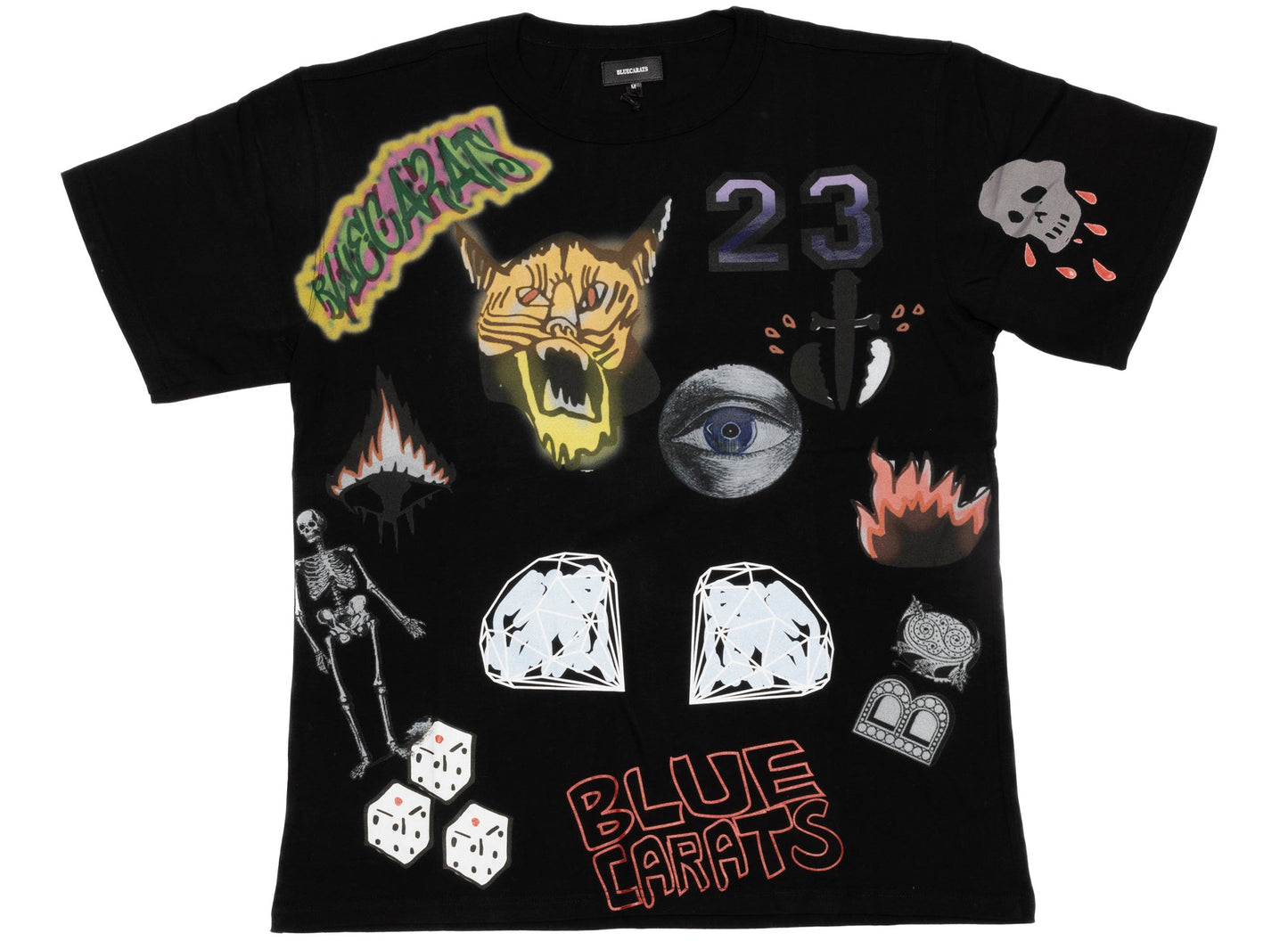 BLUECARATS The Grunge Tee in Black