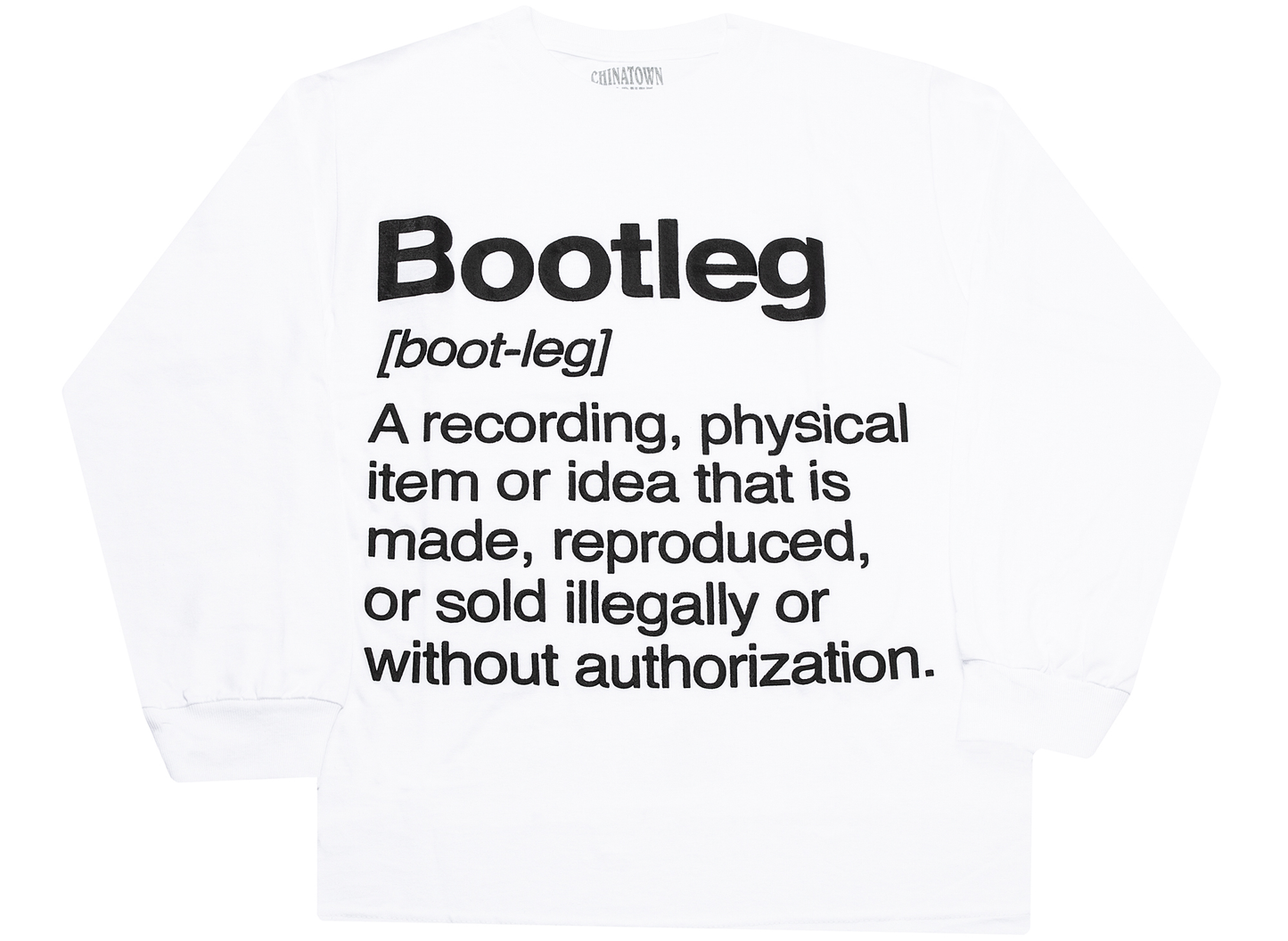 Chinatown Market Bootleg Longsleeve Tee 'White'