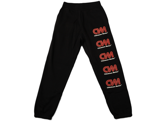 Chinatown Market CNN Sweatpants in Black