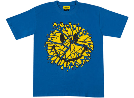 Chinatown Market Smiley Glass T-Shirt in Blau