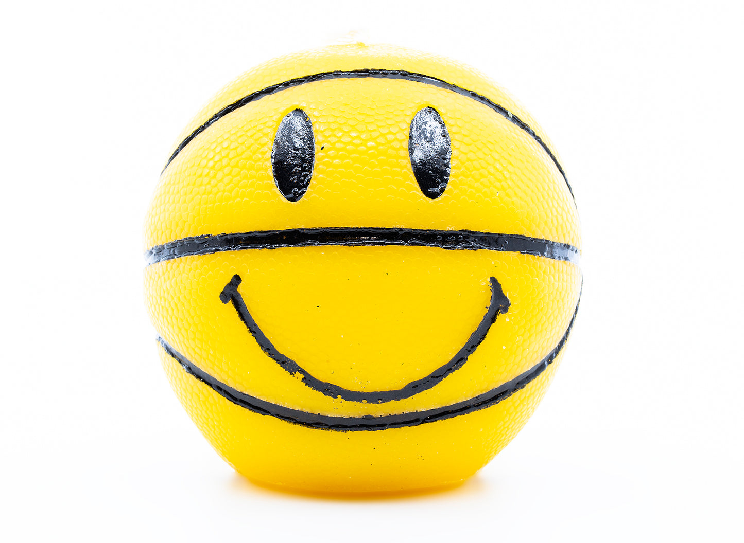 Chinatown Market Smiley Mini Basketball Candle in Yellow