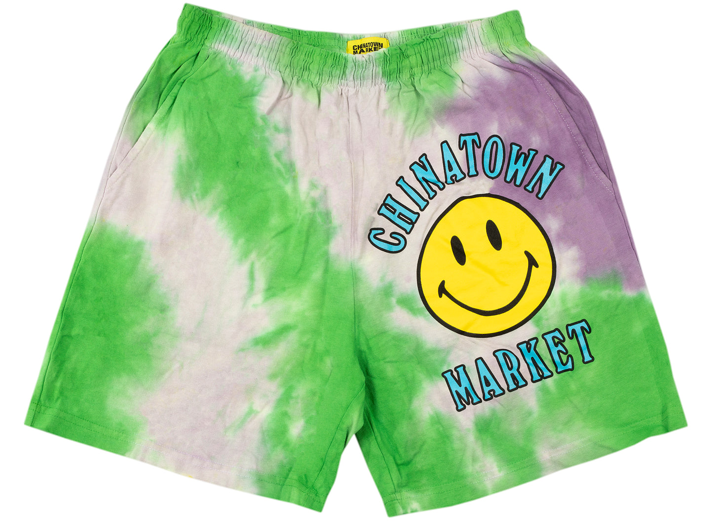 Pantalones cortos de chándal Chinatown Market Smiley Multi 'Tie Dye'