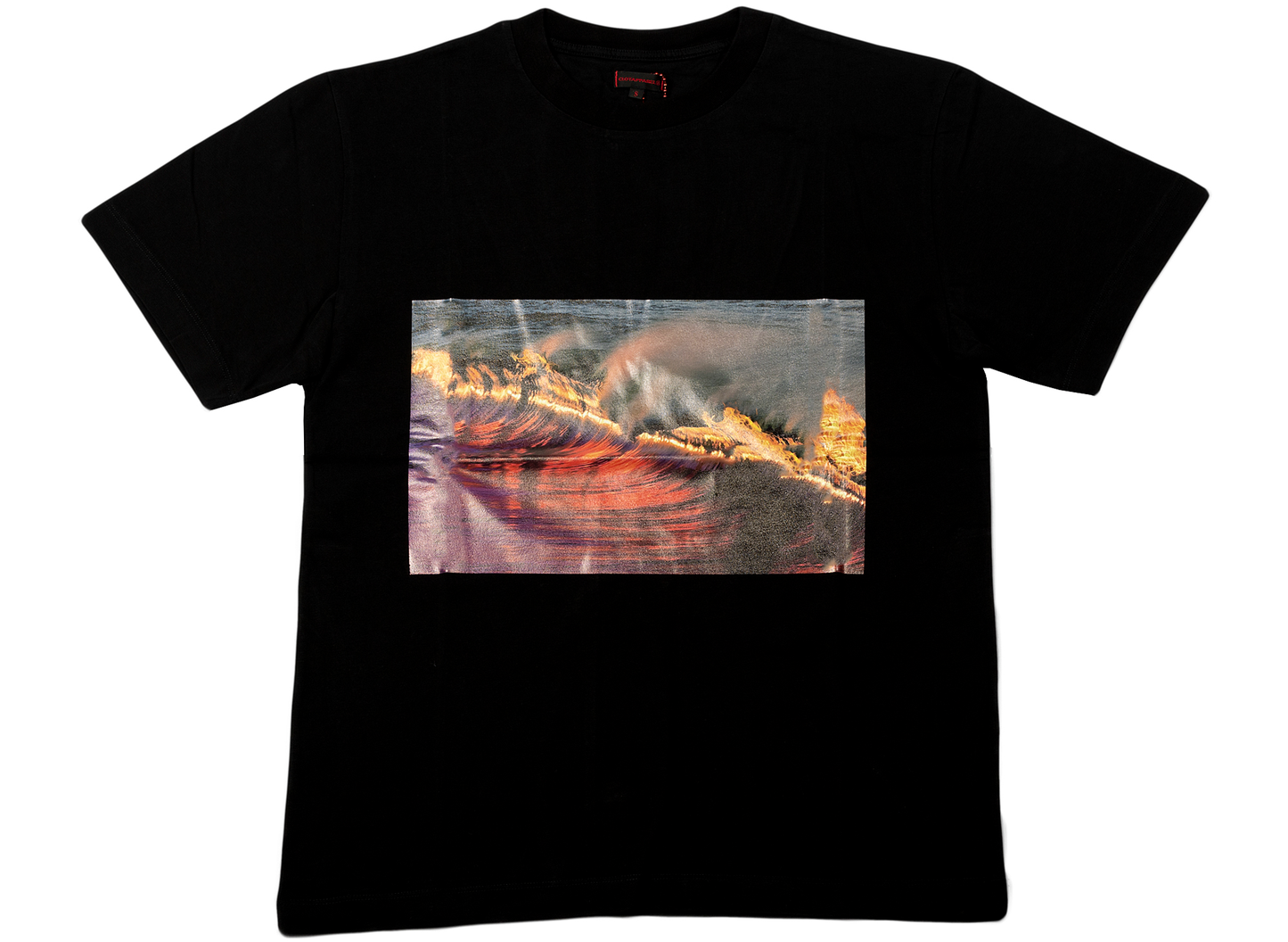 Clot Wavy Flame T-Shirt in Black
