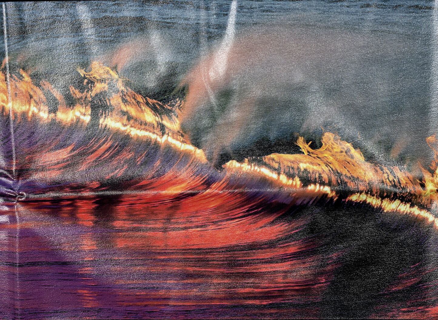 Clot Wavy Flame T-Shirt in Black