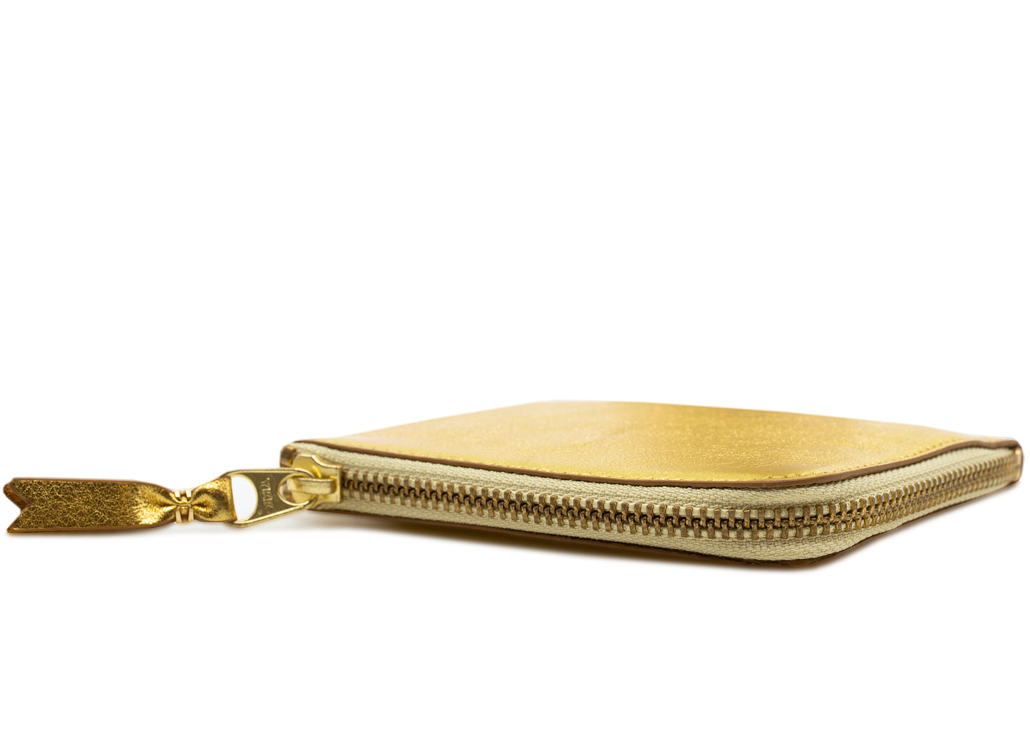 Comme des Garçons Classic Gold Line Wallet in Gold
