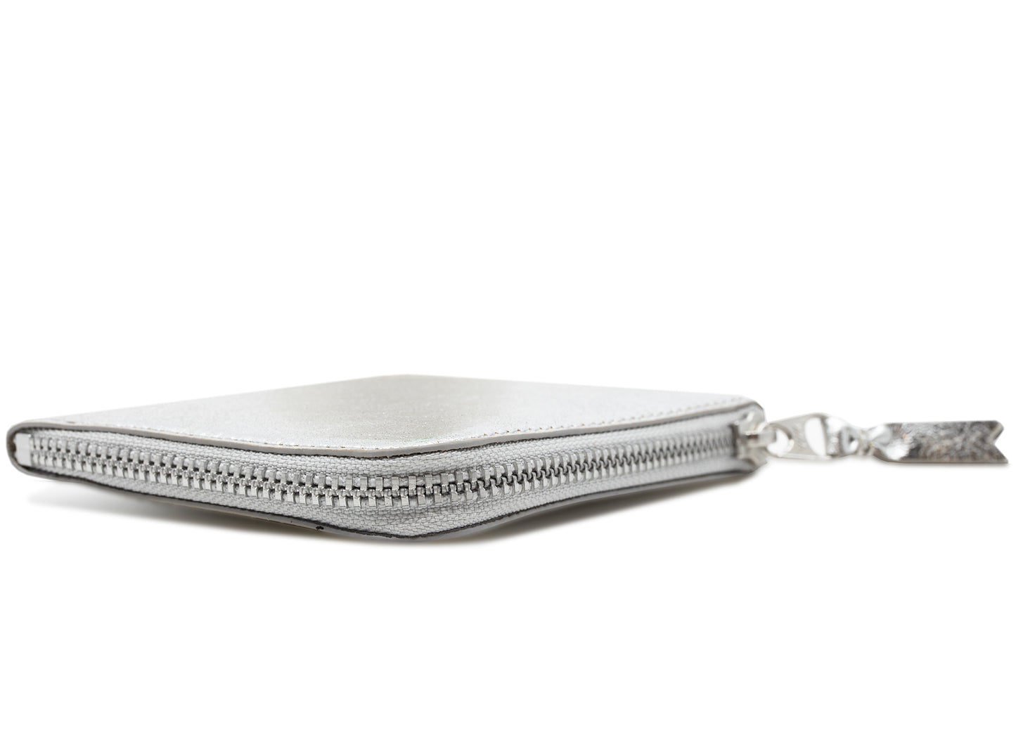 Comme des Garçons Classic Gold Line Wallet in Silver