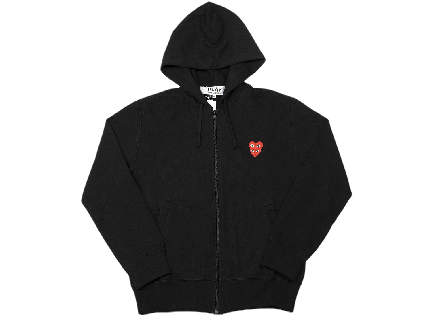Comme des Garçons Play Zip-Up Double Heart Hoodie