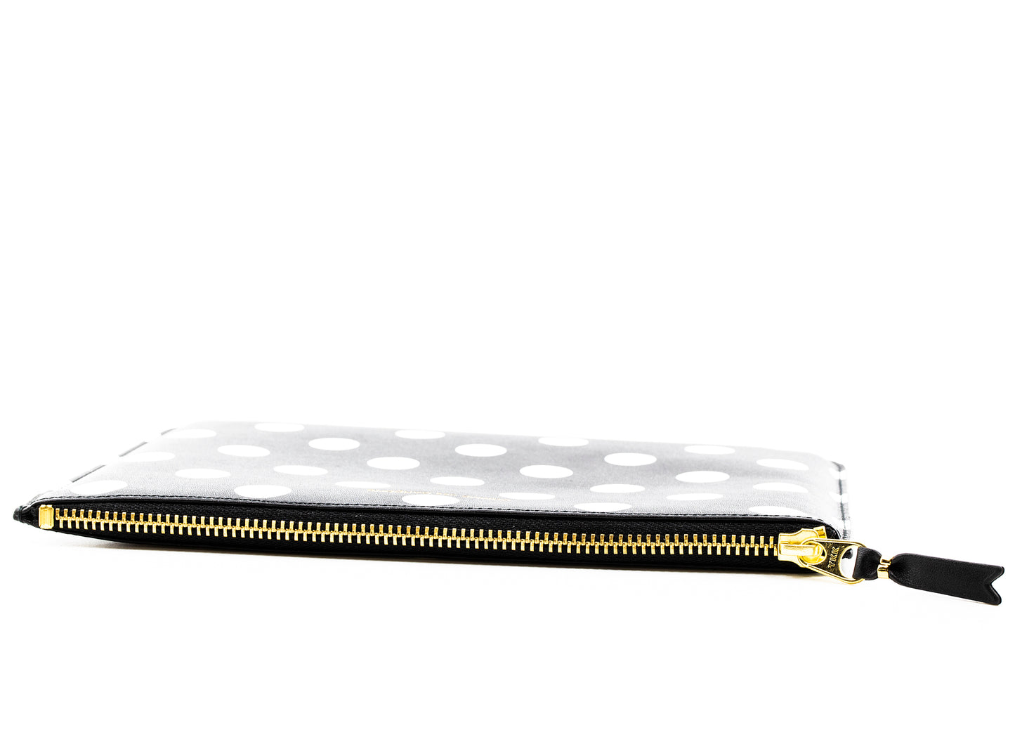 Comme des Garçons Polka Dots Printed Wallet in Black