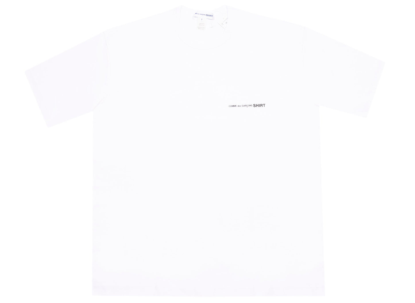 Comme des Garçons SHIRT Oversized Logo Tee in White