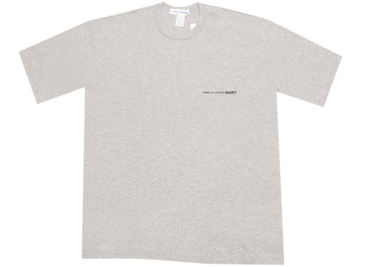 Comme des Garçons SHIRT Oversized Logo Tee in Heather Grey