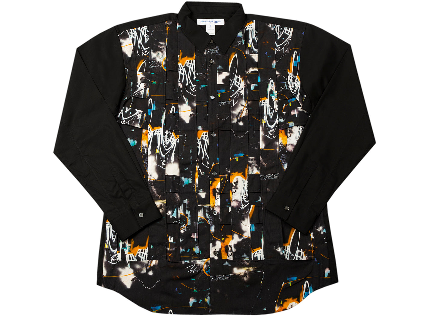 Comme des Garçons SHIRT x Futura Button-Up in Schwarz