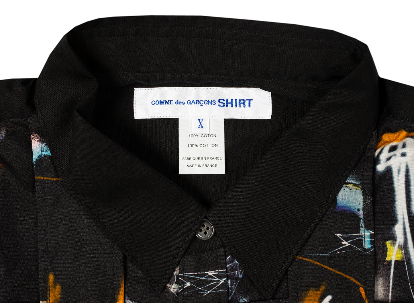 Comme des Garçons SHIRT x Futura Button-Up in Schwarz