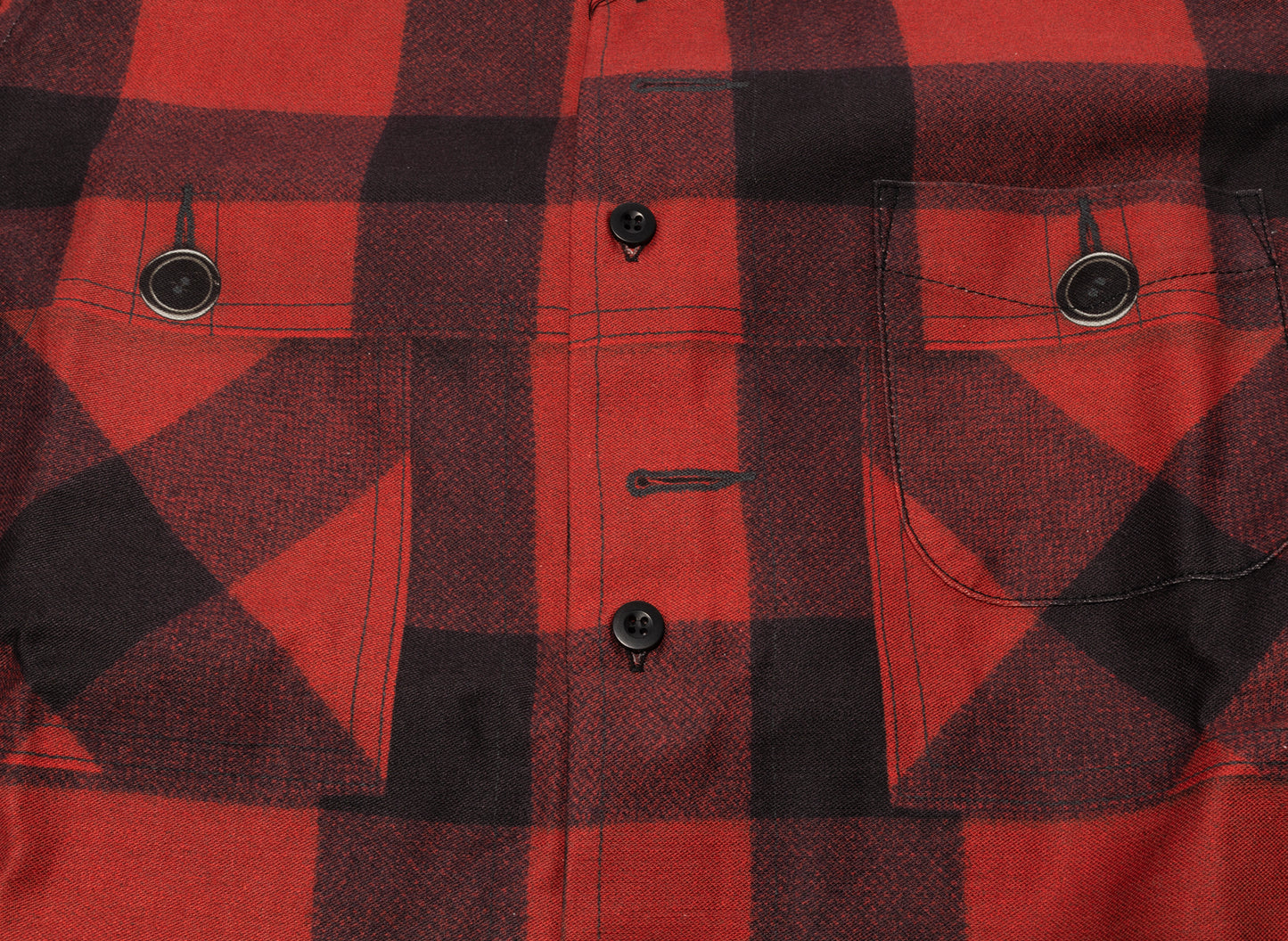 Comme des Garçons x Junya Watanabe Flannel Jacket in Crimson / Black