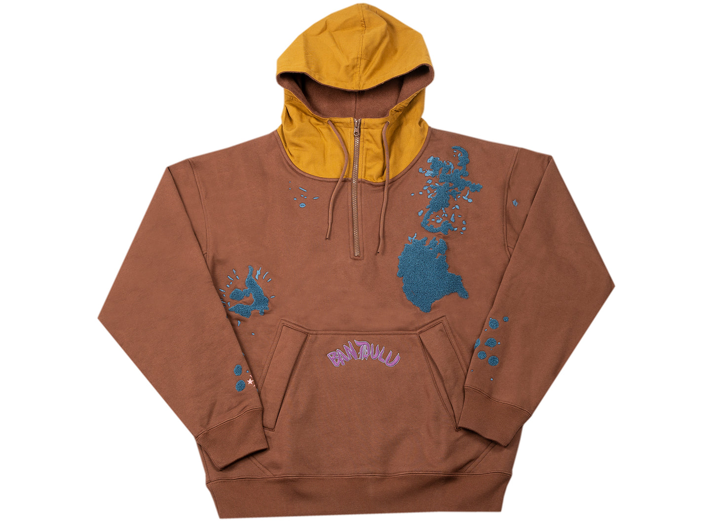 Converse x Bandulu Hoodie in Brown