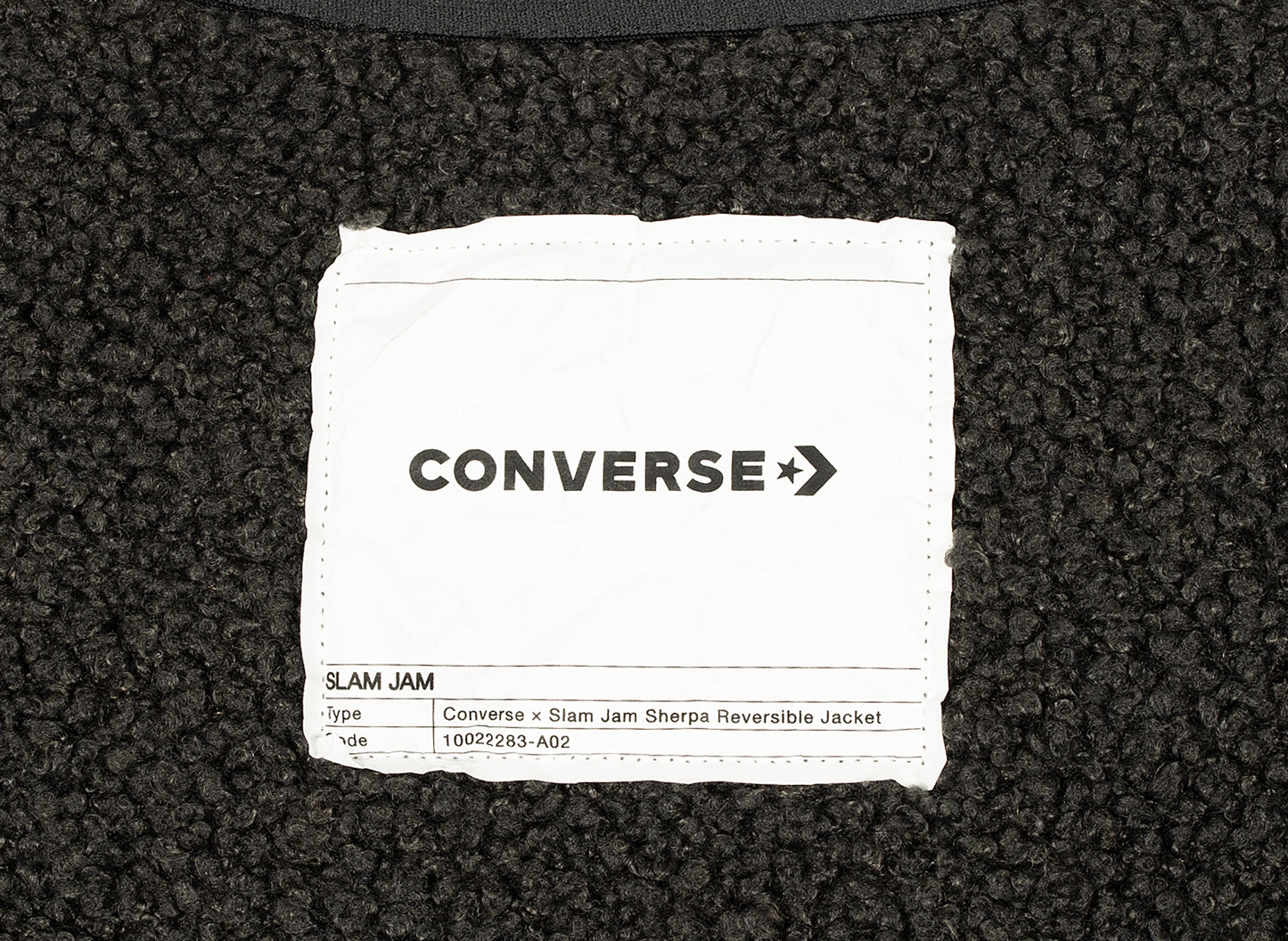 Converse x Slam Jam Sherpa Jacket in Black