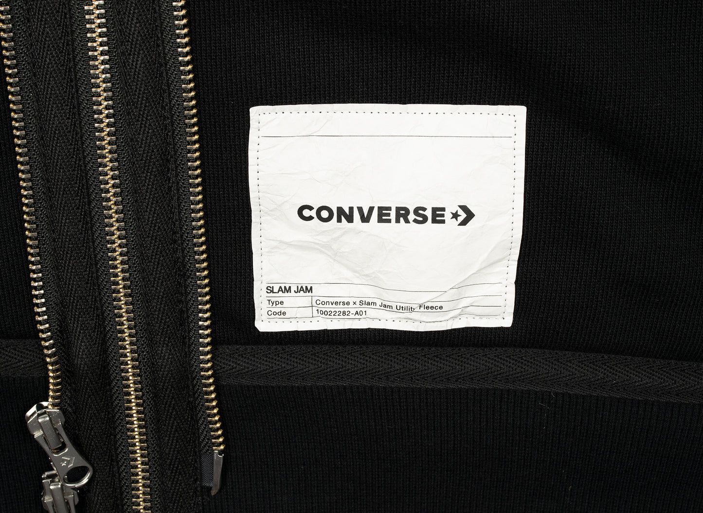 Converse x Slam Jam Utility Fleece in Black / Grey