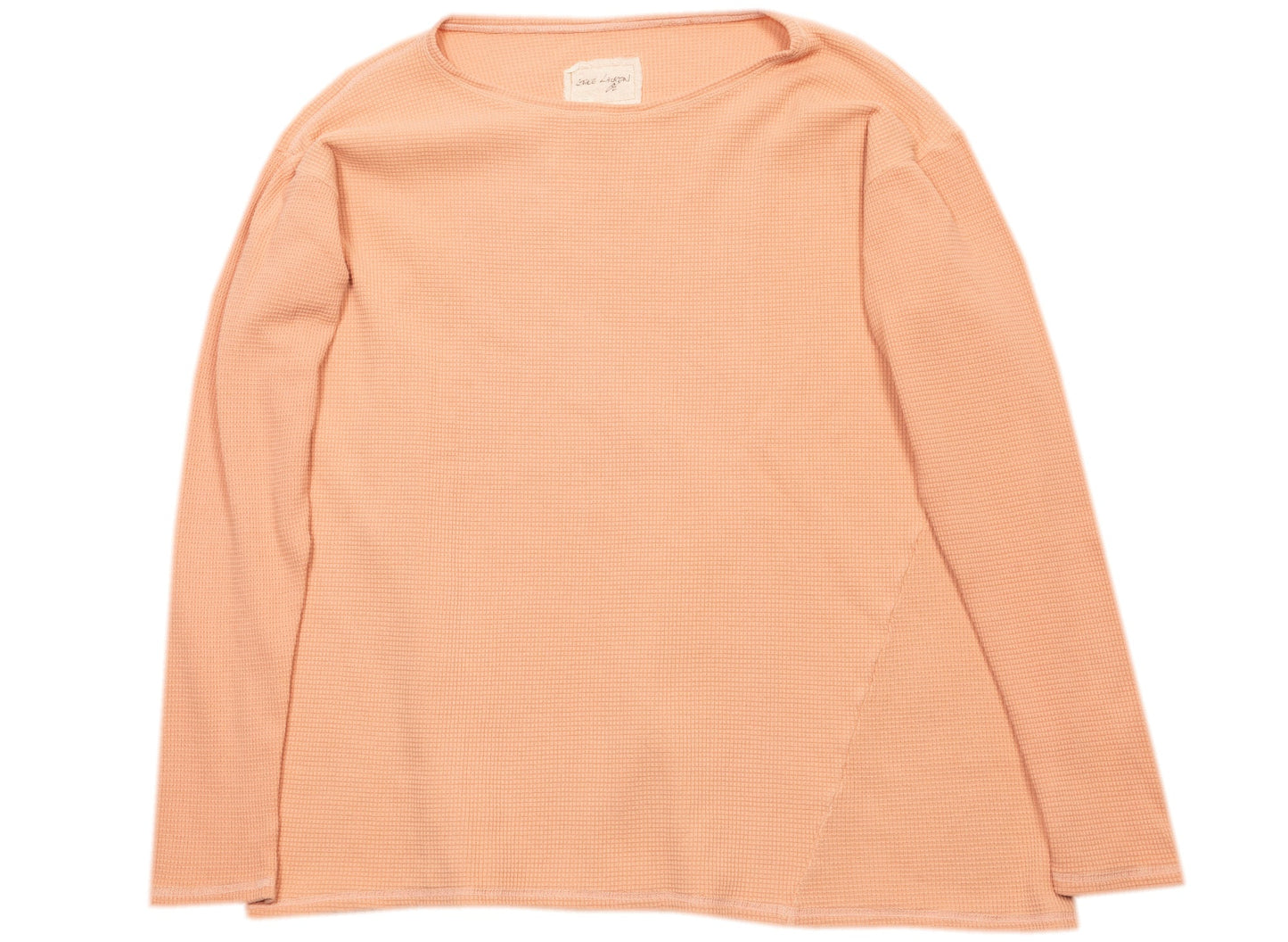 Greg Lauren Coral L/S Waffle Tee
