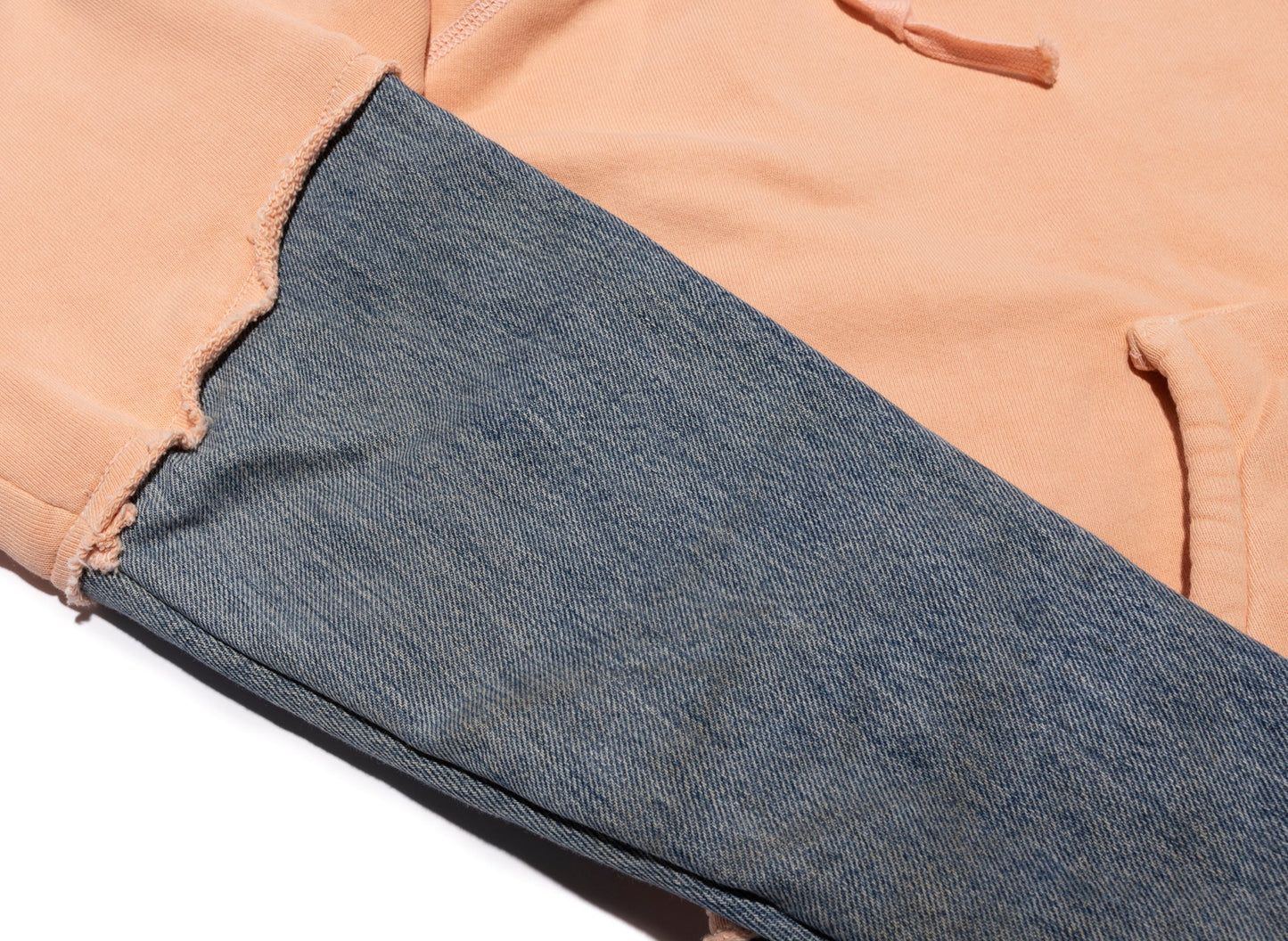 Greg Lauren Fragment Hoodie in Coral