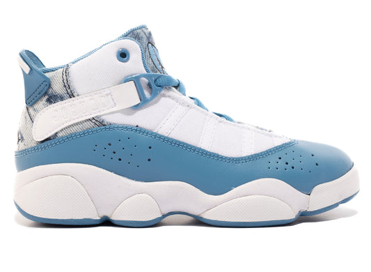 GS Jordan 6 Rings in White / Dutch Blue