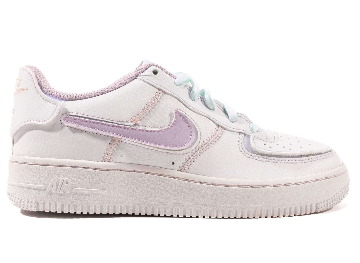 GS Nike Air Force 1/1 in White / Doll / Atmosphere / Mint Foam