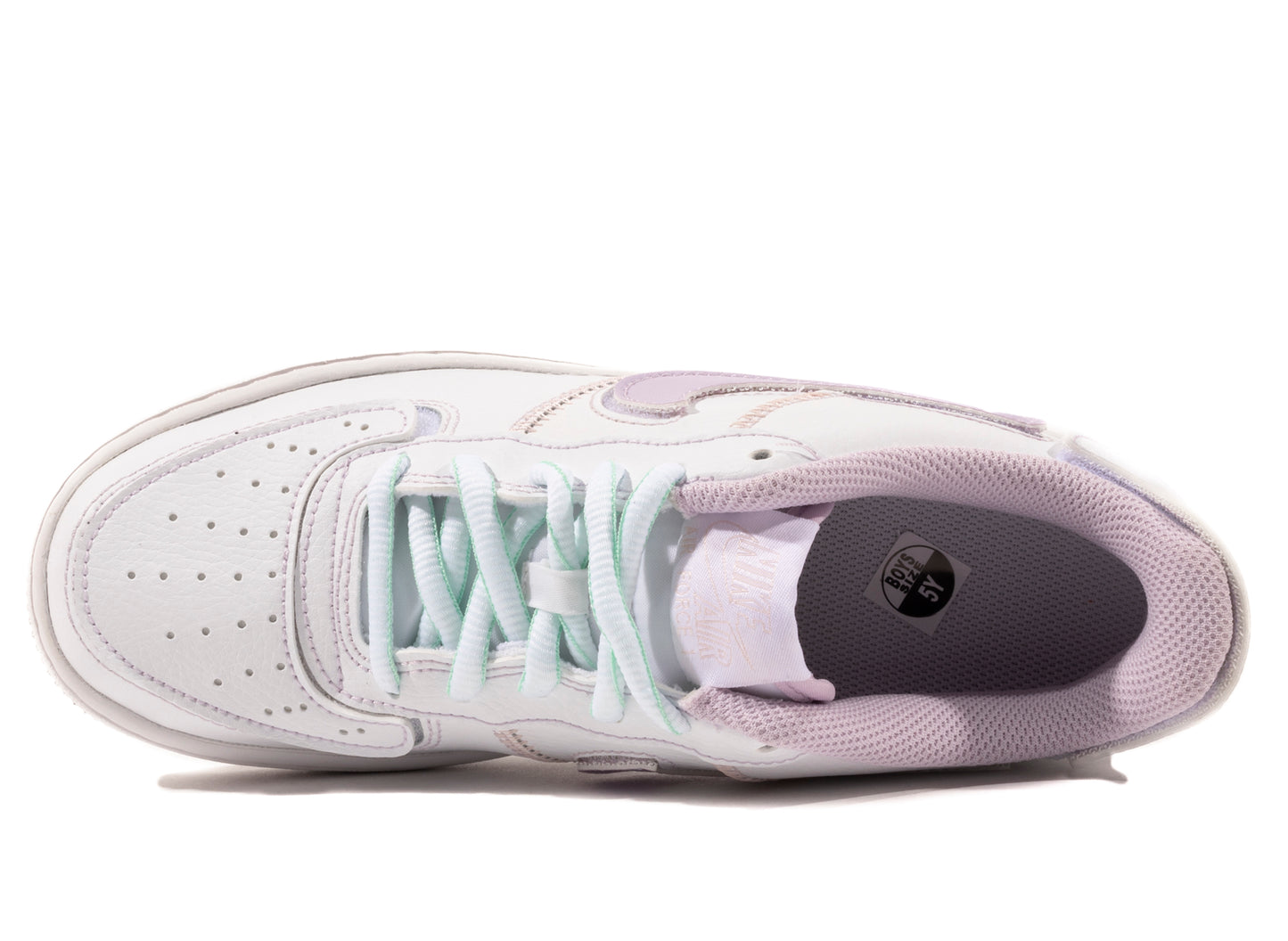 GS Nike Air Force 1/1 in White / Doll / Atmosphere / Mint Foam