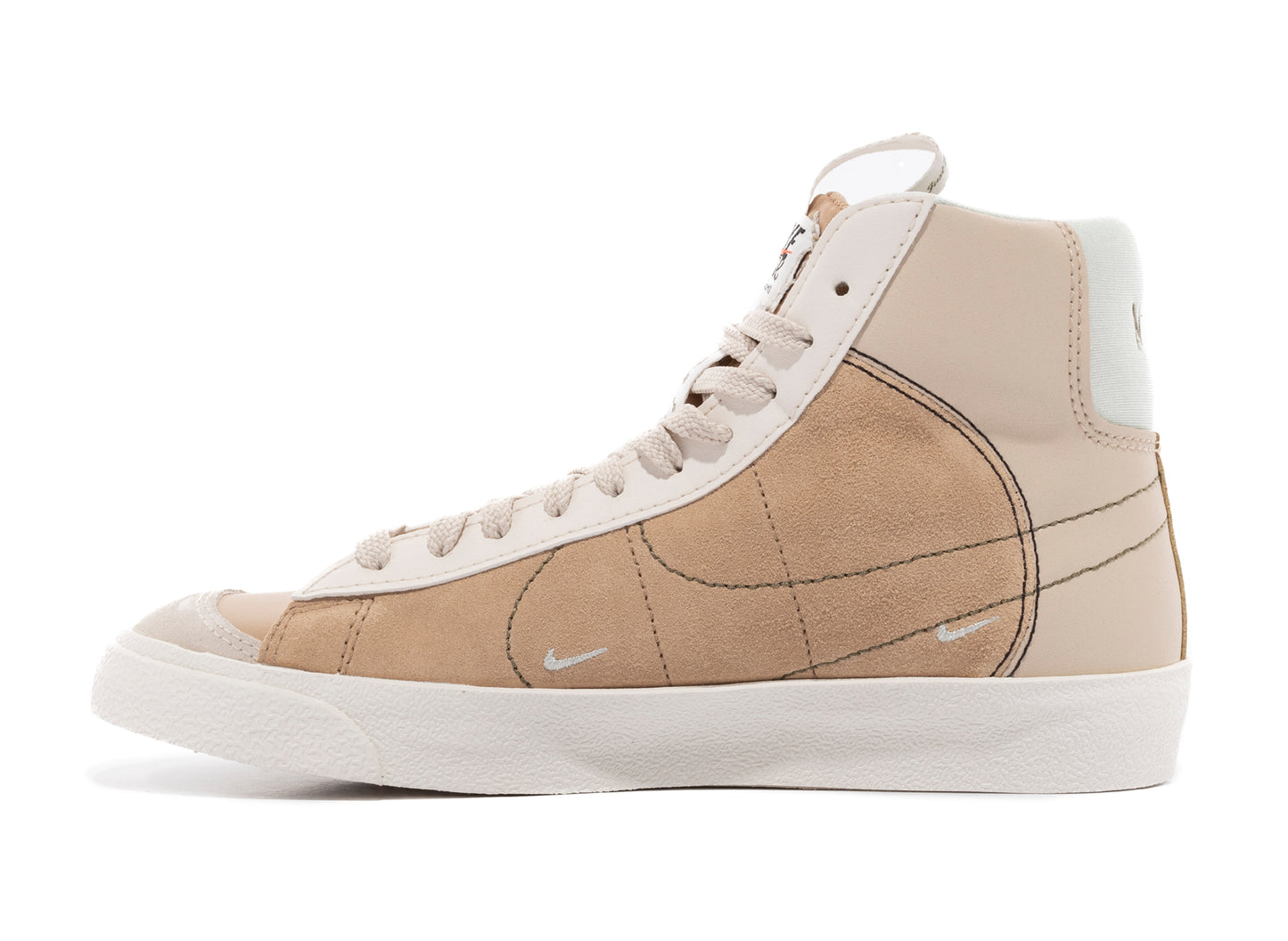 GS Nike Blazer Mid '77 SE Dance in Sanddrift / Medium Olive / Light Silver - view 3