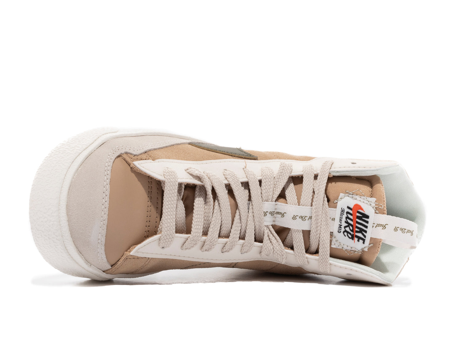 GS Nike Blazer Mid '77 SE Dance in Sanddrift / Medium Olive / Light Silver - view 4
