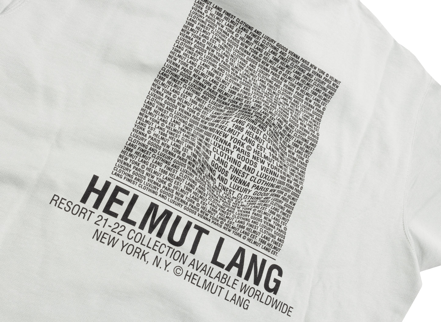 Helmut Lang Distort Hoodie in Iceberg