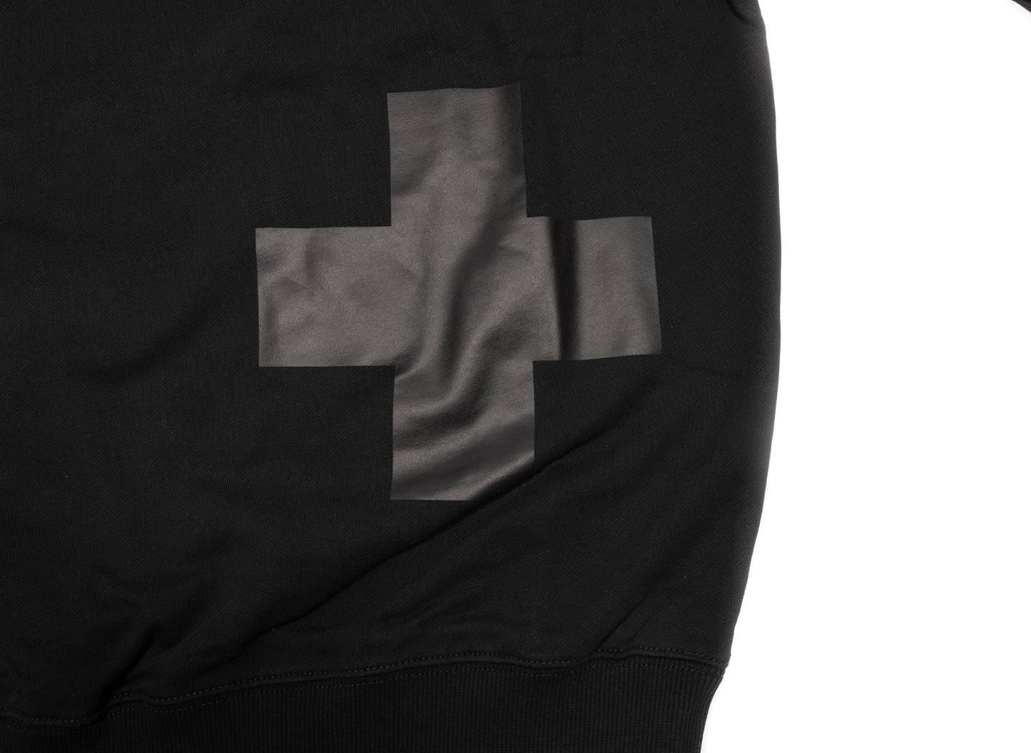 Helmut Lang Lifeguard Cross Crewneck in Black
