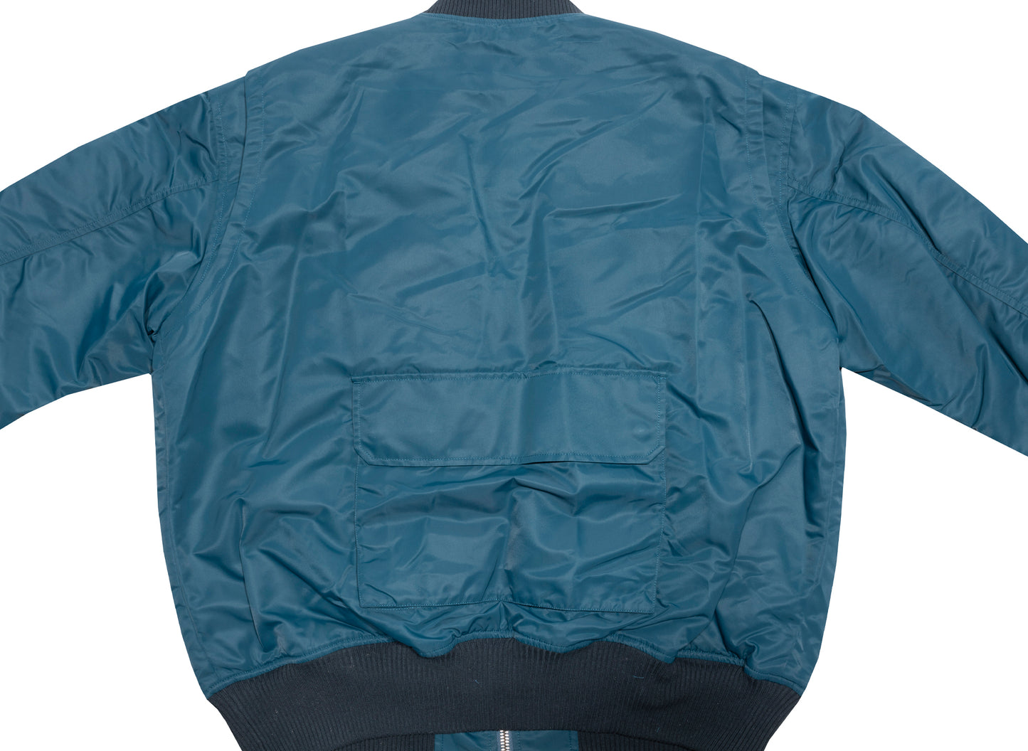 Helmut Lang Nylon Aviation Bomber in Neptune