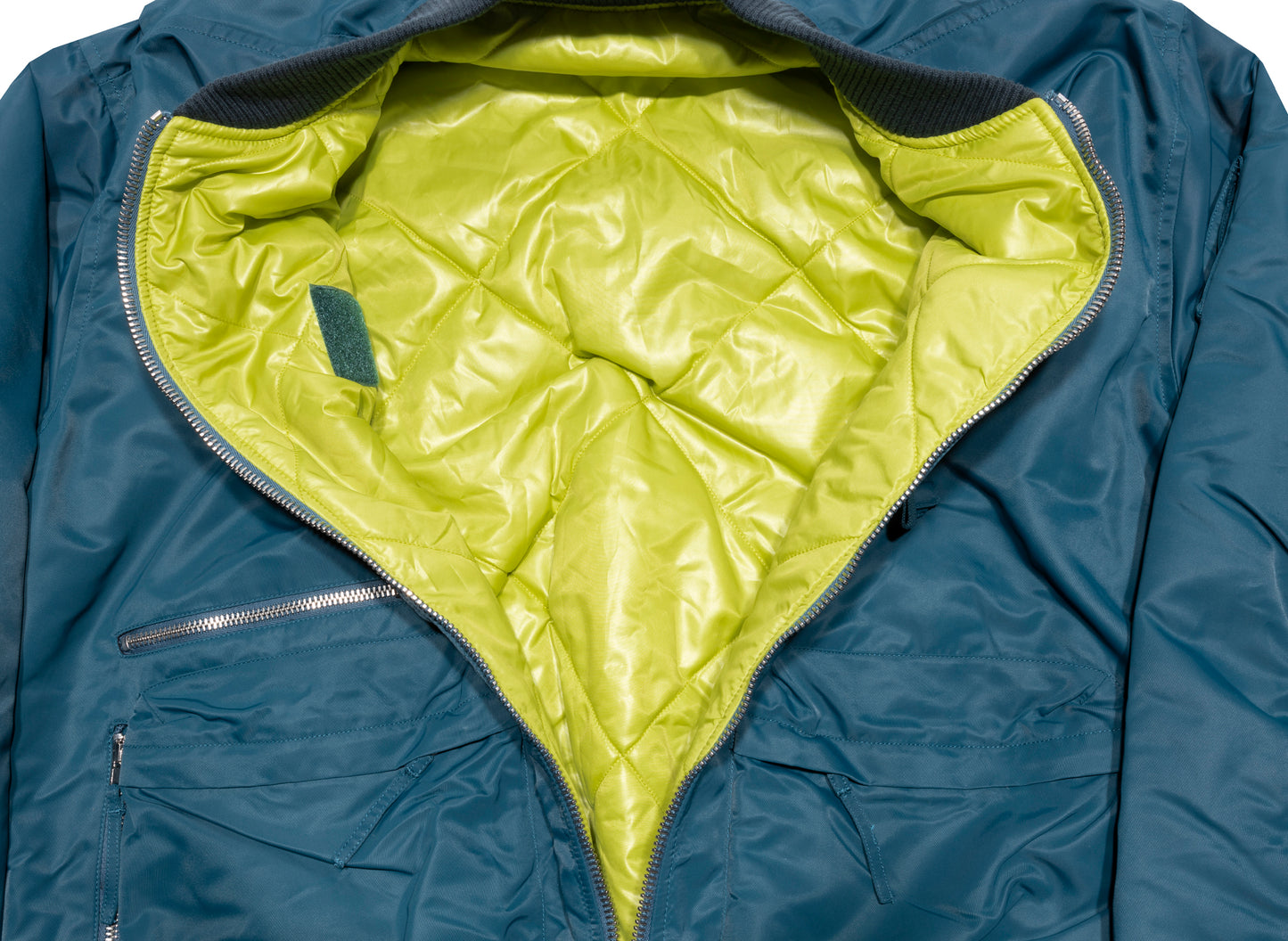 Helmut Lang Nylon Aviation Bomber in Neptune