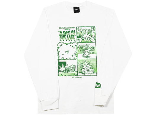 HUF Day in the Life L/S Tee in White