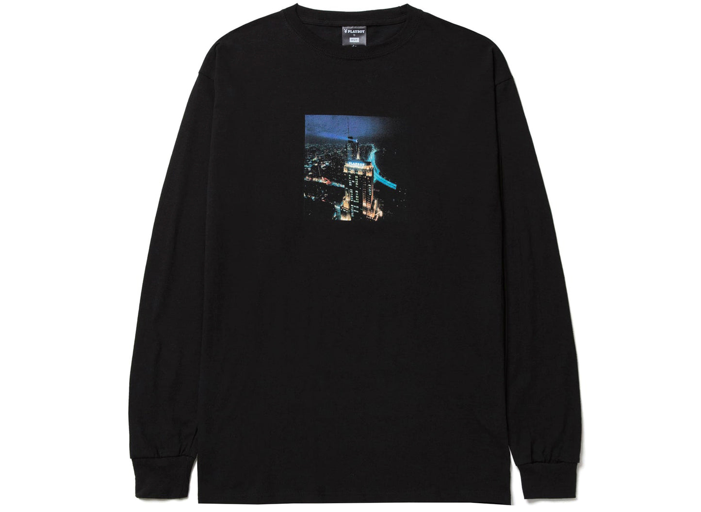 HUF Playboy Bright Lights L/S Tee in Black