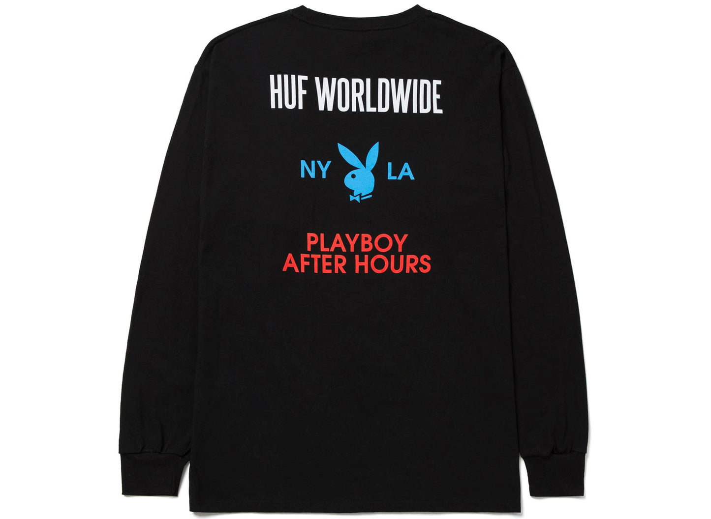HUF Playboy Bright Lights L/S Tee in Black