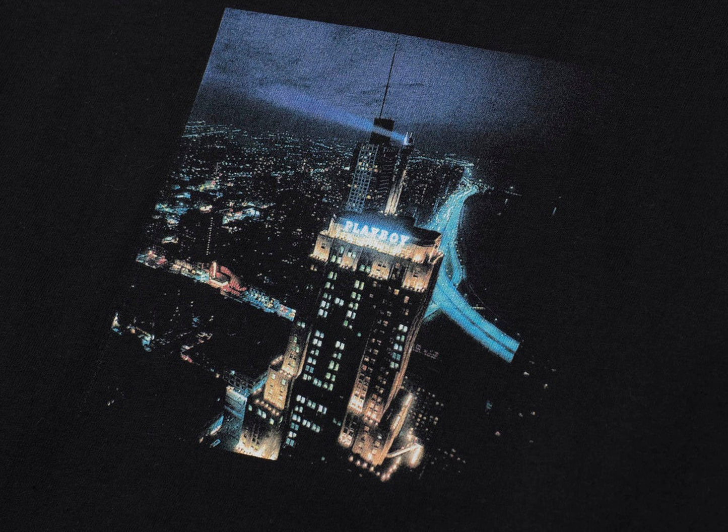 HUF Playboy Bright Lights L/S Tee in Black