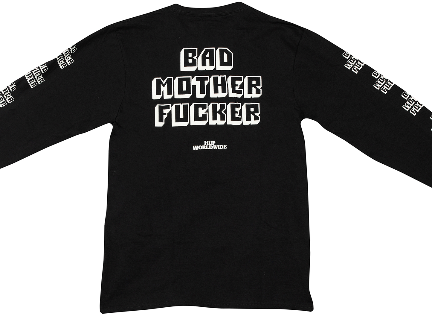 HUF Pulp Fiction Bad Mother F*cker L/S Tee in Black