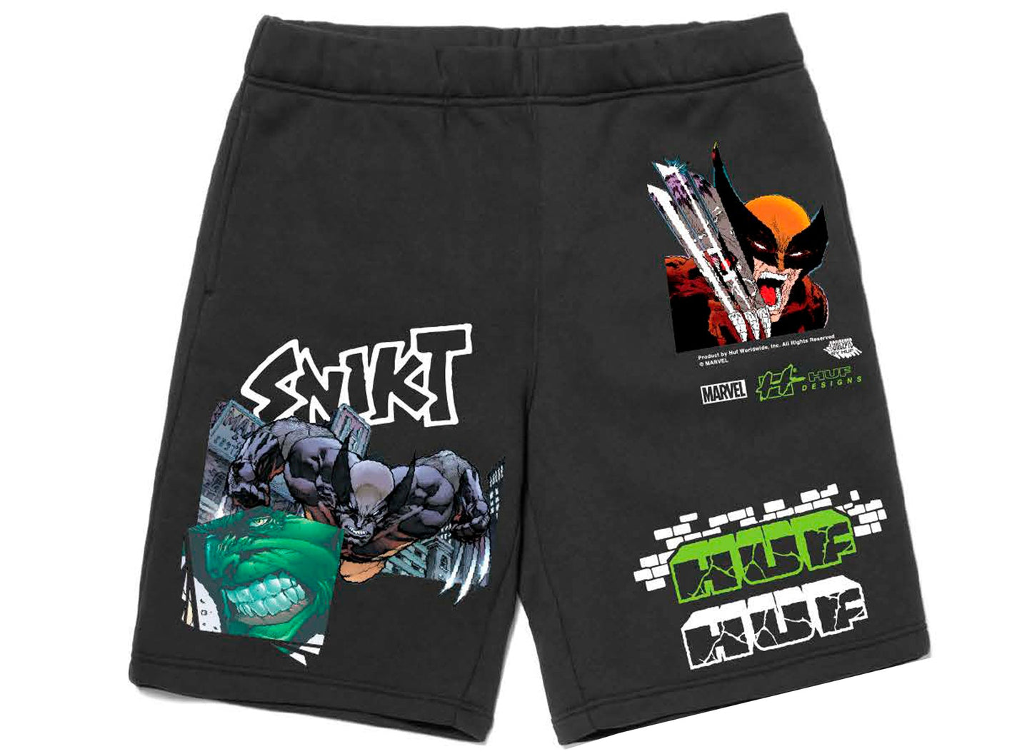 HUF Smash Up - Shorts de forro polar