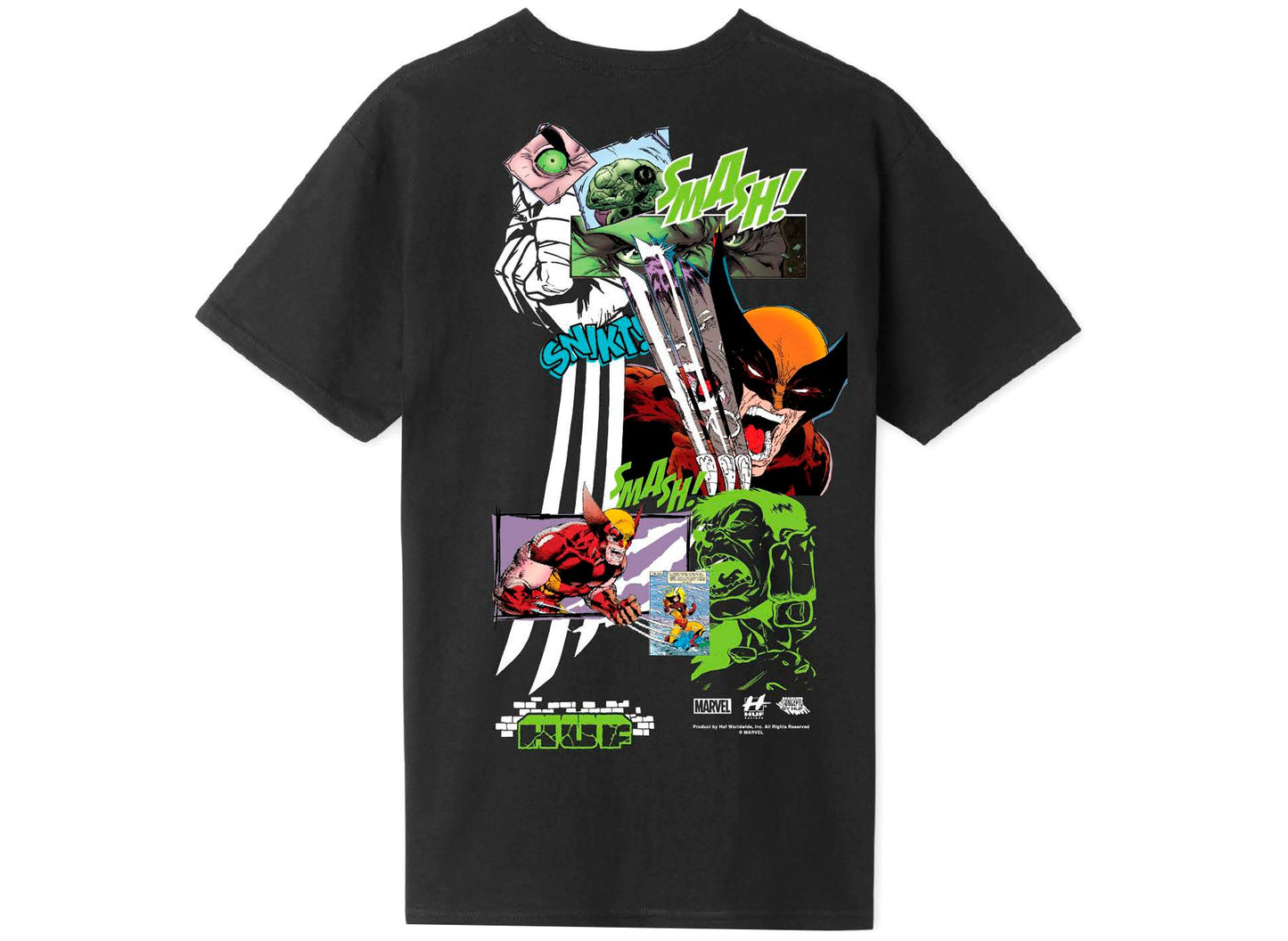 Camiseta HUF Smash Up Manga Corta