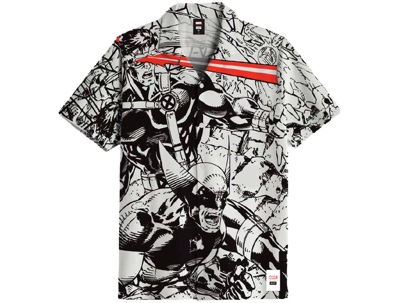 HUF X-Men Resort Shirt in White