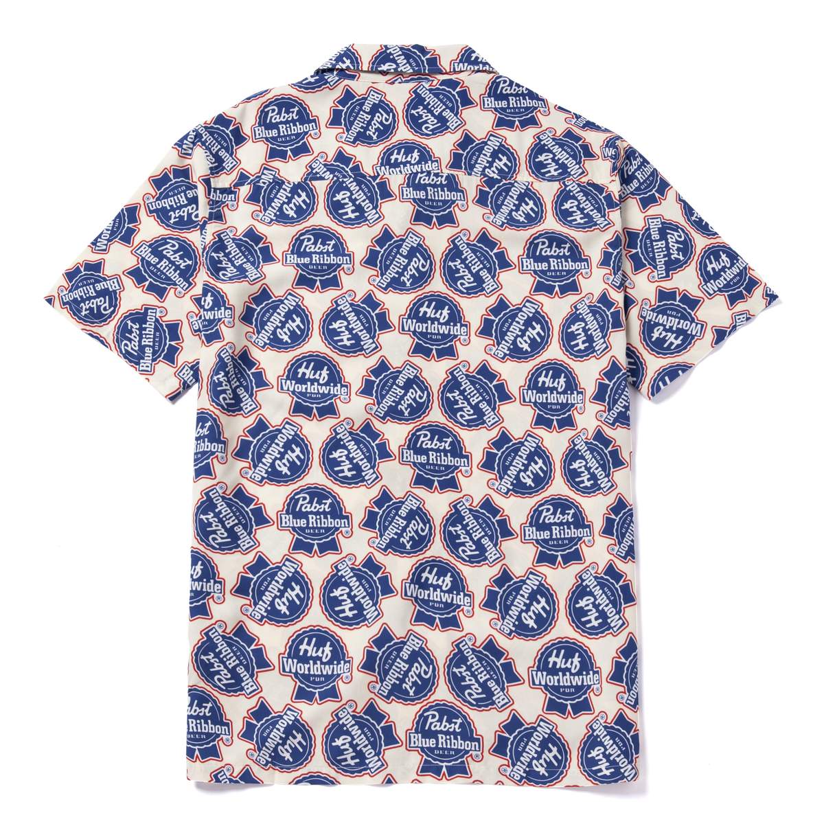 HUF x PBR Rayon S/S Woven Shirt in Natural