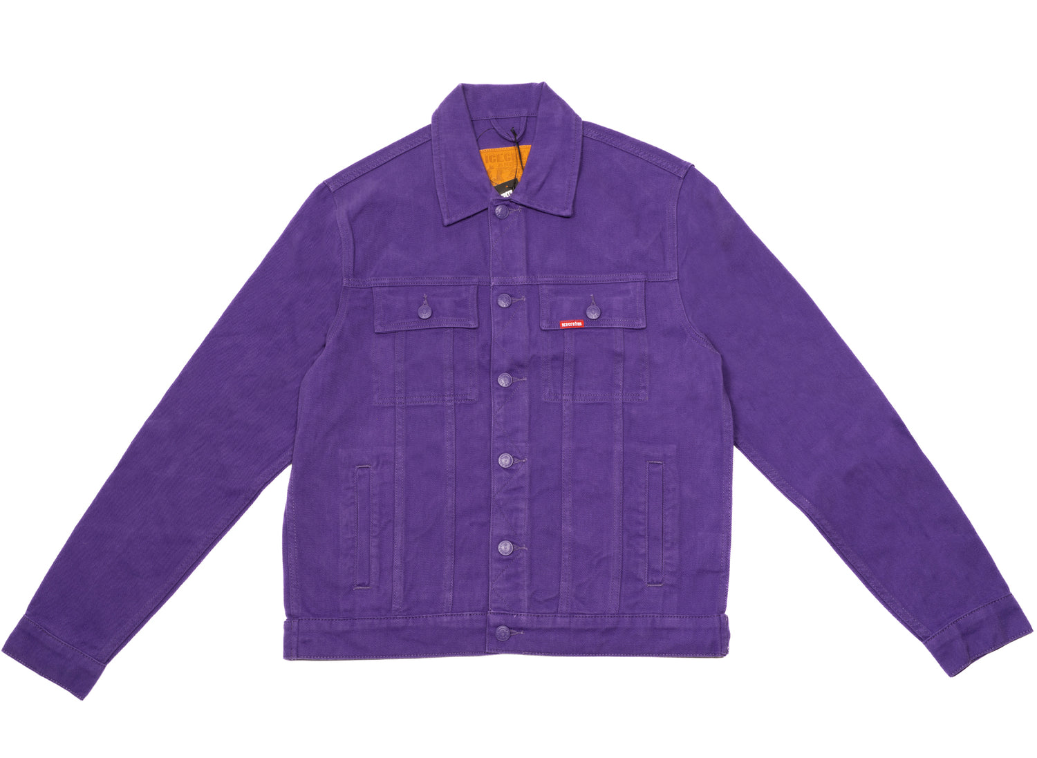 Ice Cream Dagger Denim Jacket in Prism Violet