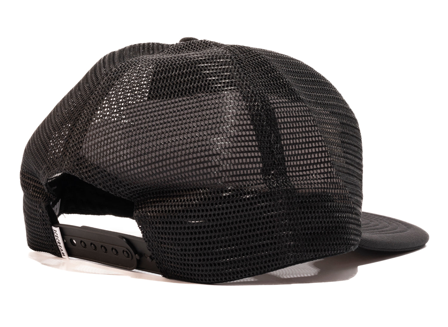 Ice Cream Inset Trucker Hat in Black - view 2