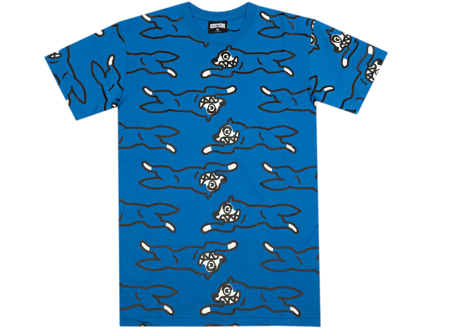 Sudadera de punto Ice Cream Repeat Offender de manga corta en azul fuerte