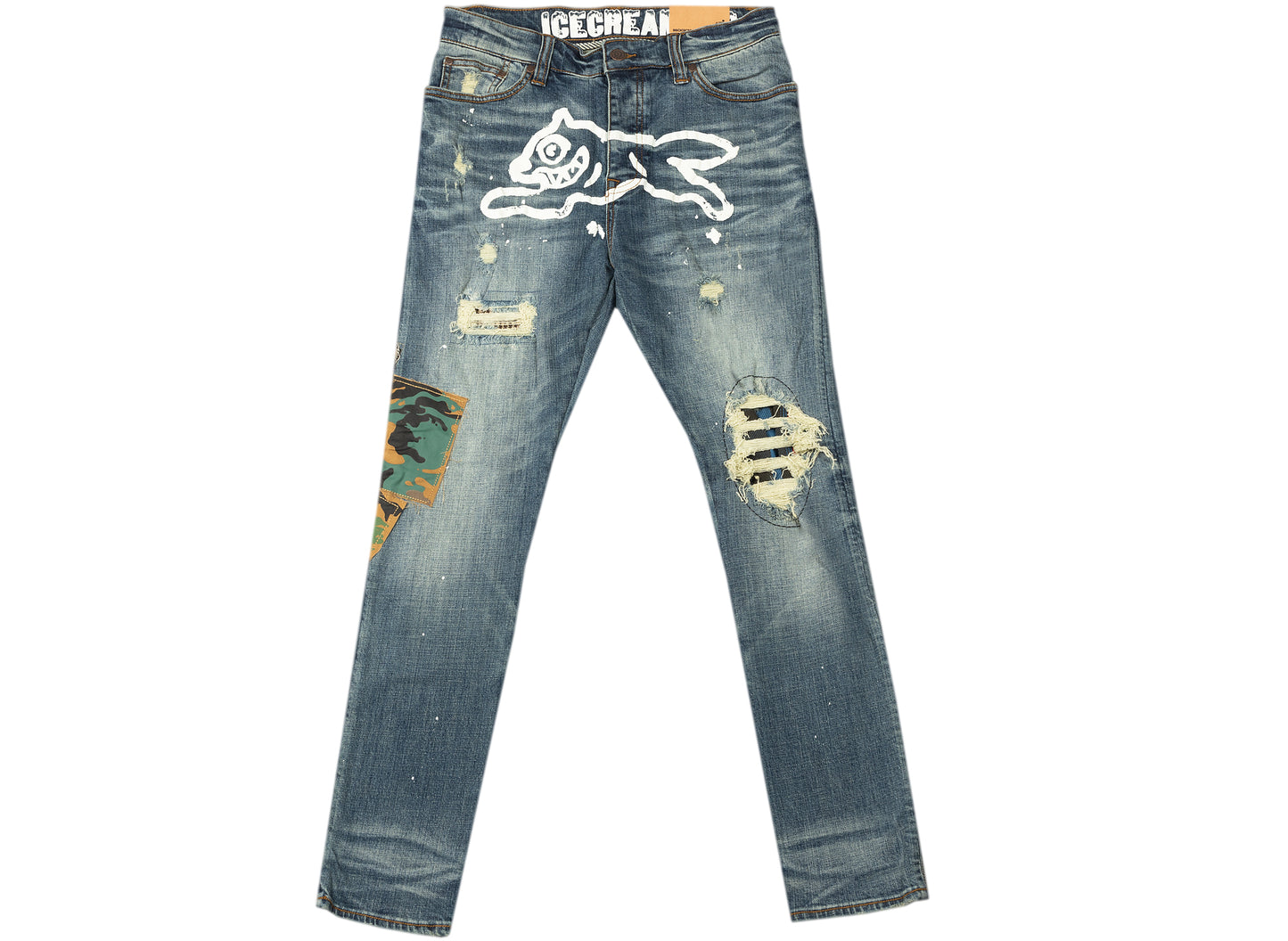 Ice Cream Yoshi Jeans in Blue Wash