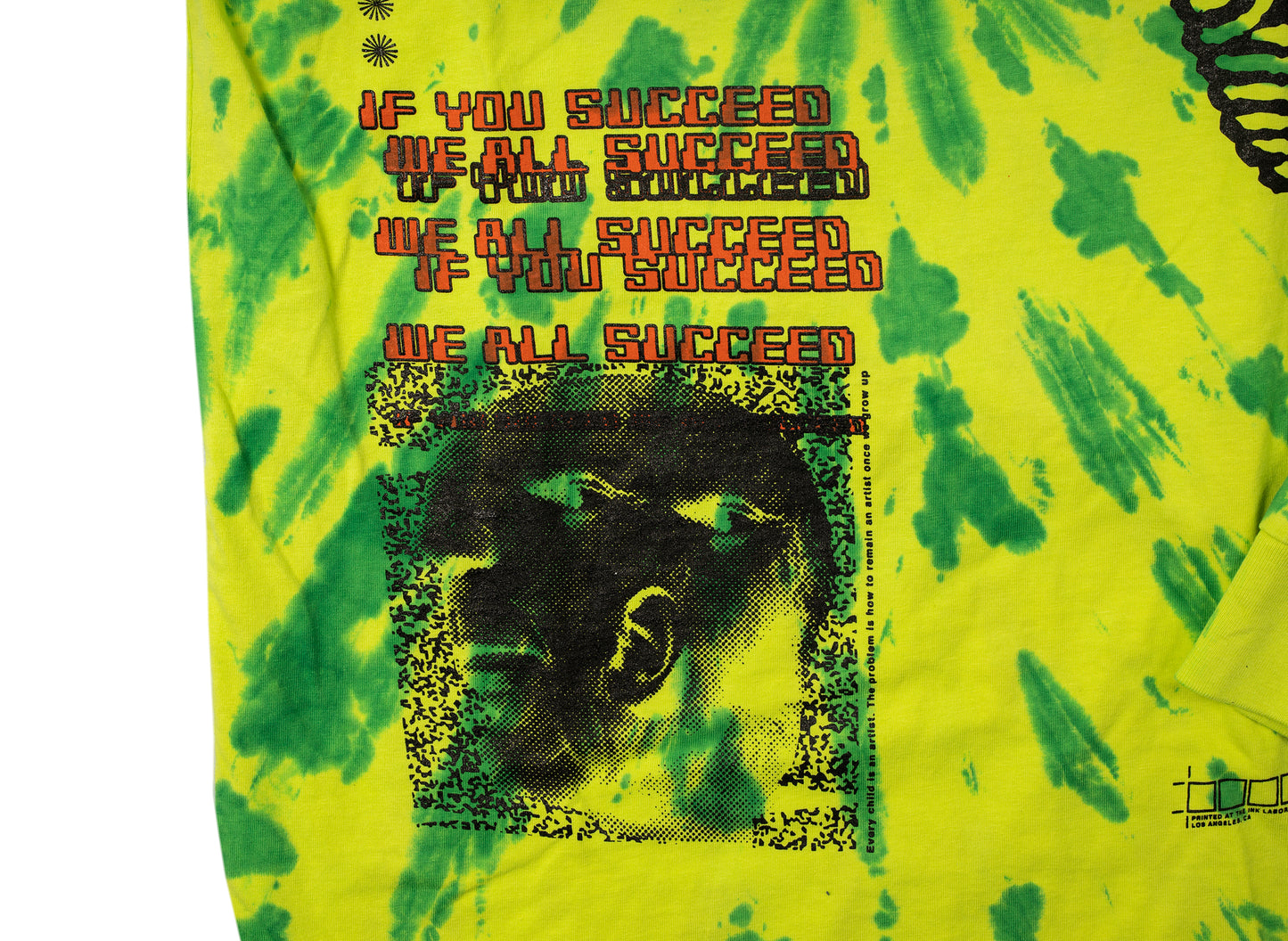 INDVLST Double Helix Long Sleeve in Tie Dye Green